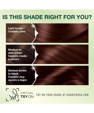 Garnier Nutrisse 415 Soft Mahogany Brown Hair Dye - Permanent Color with Nourishing Creme Formula - Buy Online on GoSupps.com