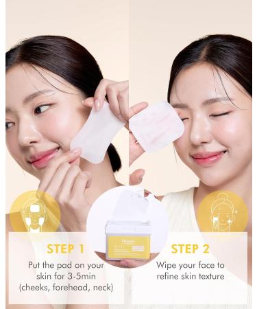 DERMAL Vitamin Toner Pads - Korean Glow-Boosting Toner with Vitamin C | Vegan Pure Cotton | Travel Kit (36 Pads - Buy Online on GoSupps.com