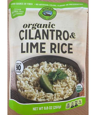 Organic Cilantro Lime Rice - Rikita's Global Grains - 8.8 Oz | 3 LBS - Buy Online on GoSupps.com