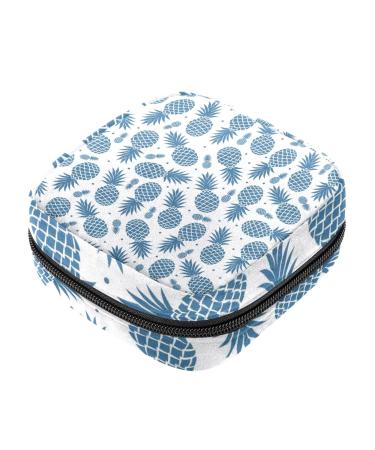 Guantierendiy Sanitary Napkin Storage Bag Pineapple Print Pattern Menstrual Cup Pouch Nursing Pad Holder Tampon Bags Feminine Product Pouches Portable Period Kit Bag Color 6