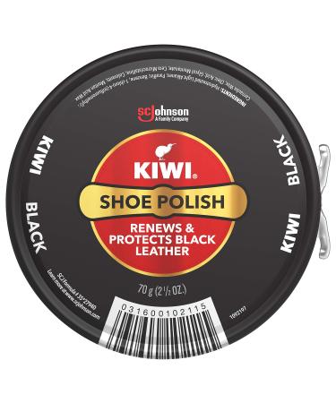 Kiwi 10111 1-1/8 Oz Black Shoe Polish