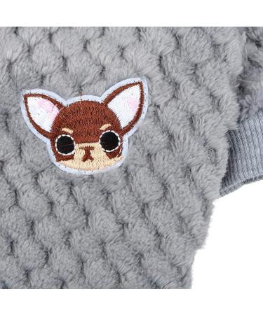 Zwantea Small Dog Pullover Sweater - Warm Fleece Coat for Chihuahua & Cats | Soft Winter Pet Clothing for Cold Weather - Gray (1 Pack) - Buy Online on GoSupps.com