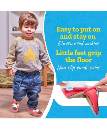 Soft Sole Leather Baby Shoes for Boys and Girls | Toddler Walking Shoes 2-3 Years | Zebra Print - Buy Online on GoSupps.com