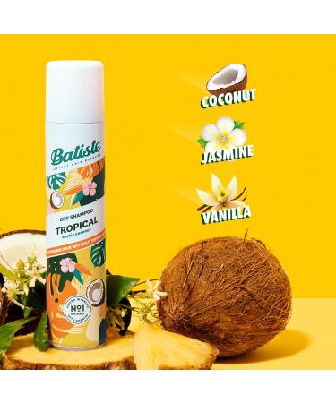 Batiste Dry Shampoo Spray Original + Tropical Scent 200-ml (Packaging may vary) - Buy Online on GoSupps.com
