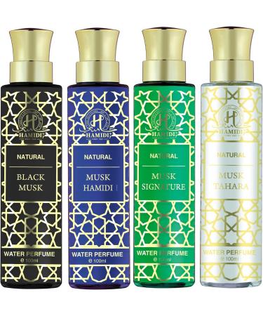 Hamidi Non Alcoholic Natural Black Musk Water Perfumes for Unisex 100ML - Signatures Collections - perfume for men - perfume for women - fragrance - Offers - Alcohol Free - Long Lasting - Buy Online on GoSupps.com