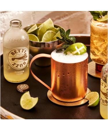 Blake Lively's Betty Buzz Sparkling Ginger Beer - Natural Flavours, Clean Ingredients - 12 x 330ml Cans - Buy Online on GoSupps.com