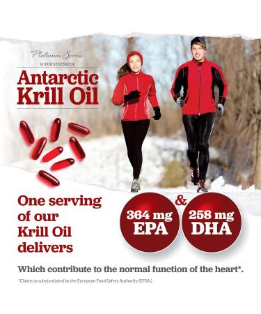Antarctic Krill Oil 2000mg - 150 High Strength Softgel Capsules - Omega 3 EPA & DHA Supplement with Astaxanthin - Marine Phospholipids - Fish Oil Alternative - Buy Online on GoSupps.com