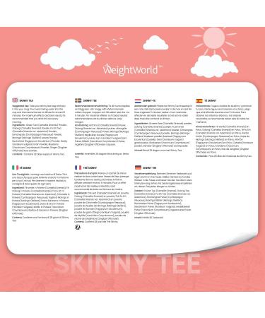  WeightWorld Detox Tea with Skinny Tea 56 Combo Infusion Bags 28-Day Program with 0 Calories Caffeine-Free & Vegan - 1 Sachet Ma - Buy Online on GoSupps.com