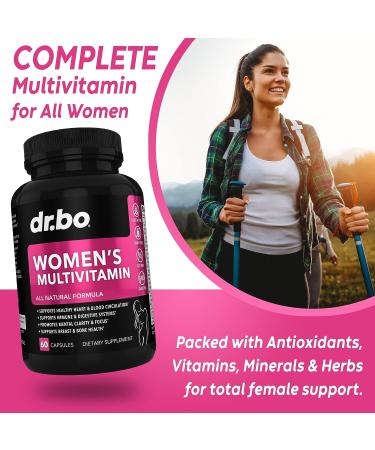 Women's Multivitamin with Magnesium, Zinc, and Minerals - Energy-Boosting Daily Supplement Capsules - Iron & Soy Free Formula - Buy Online on GoSupps.com