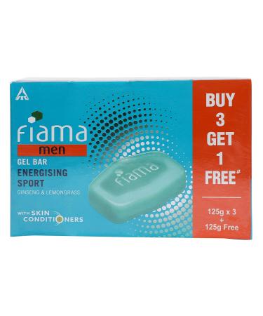 Buy Fiama Di Wills Men Energizing Sport Gel Bar 125g - Get 3 Get 1 Free | International Shipping Available - Buy Online on GoSupps.com