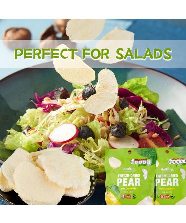 ONETANG Freeze-Dried Fruit Pears Chips 10 Pack - Non GMO, Kosher, Gluten-Free, Vegan, No Added Sugar - Healthy Snack, 0.35 Ounce Single-Serve Pack | Holiday Gifts - Buy Online on GoSupps.com