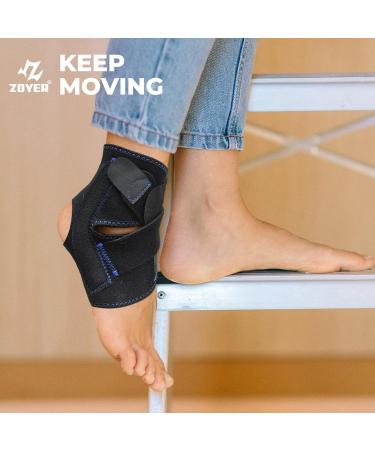 Buy ZOYER Adjustable Ankle Brace for Sprained Ankle | Durable Support for Running Basketball Volleyball | Dual Metal Spring Stabilizer (Small/Medium - Buy Online on GoSupps.com