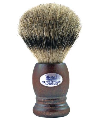 Hans Baier shaving brush dark beech - silver tip