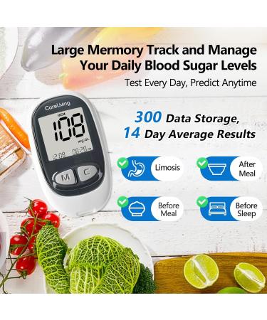 MM1100 Blood Glucose Monitor Kit | 100 Test Strips & Lancets | Portable Diabetes Testing Kit for Home Use - Buy Online on GoSupps.com