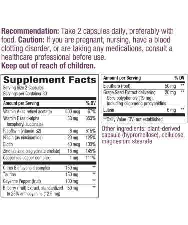 Nature's Way Vision - 60 Capsules for Optimal Eye Health & Support - Buy Online on GoSupps.com