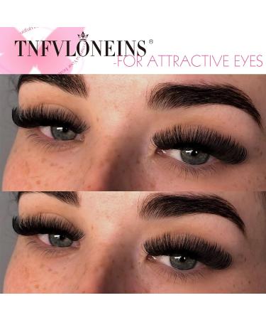 Fluffy Lash Extension Kit - 60D 80D 100D Lash Clusters | 300PCS Individual Eyelashes with Bond Seal & Tweezers - TNFVLONEINS - Buy Online on GoSupps.com