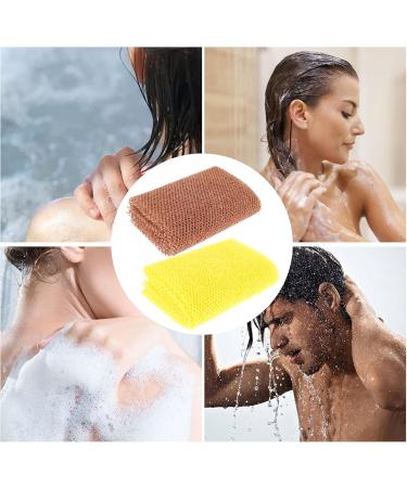 Net Long Bath Sponge - Exfoliating Shower Scrubber & Foam Lather Towel for Fluffy Skin Smoothing Daily Use - Buy Online on GoSupps.com