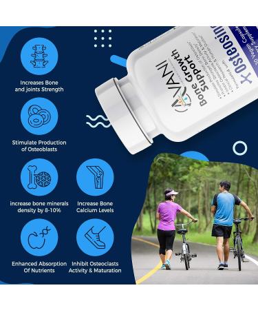 Avani Health Osteosine Bone Growth Support - Boost Bone Calcium Levels - Enhanced Absorption with BioPerine - Gluten-Free - 30 Vegan Capsules - Buy Online on GoSupps.com