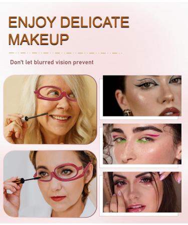 Stylish Women's Reading Glasses +3.00 | Flip Over Magnifying Makeup Eyeglasses for Enhanced Vision - Buy Online on GoSupps.com