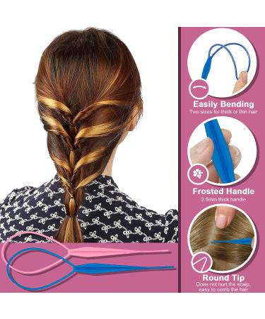 AIBEE Mini Rubber Bands 1000pcs Small Black Elastic Hair Bands with Bonus Styling Tools - Perfect for Kids' Hair Braids - Buy Online on GoSupps.com