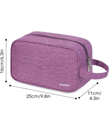 Women's Travel Toiletry Wash Bag - Purple Makeup Organizer for Toiletries & Cosmetics - Buy Online on GoSupps.com