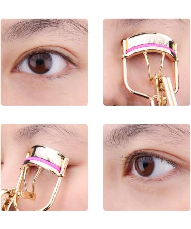 Luxspire Pink Eyelash Pliers - Professional Metal Curlers with Silicone Replacement Pads for All Eye Shapes - Perfect for Eyelash Lifting - Buy Online on GoSupps.com