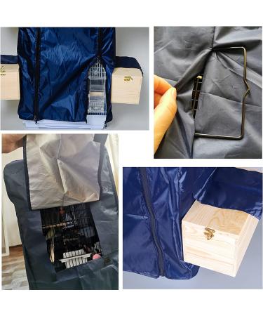Universal Bird Cage Cover - Black-Out, Windproof, Light-Proof, Double Zipper, Breathable Fabric - Winter Essential for a Good Night's Sleep for Pets and Birds - Buy Online on GoSupps.com