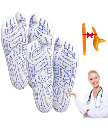 Reflexion massage socks reflexology socks set cotton foot reflex zone sock massage socks pressure point socks for foot reflex zones massage (2 pairs women (35-39)) women (35-39) 2 pairs