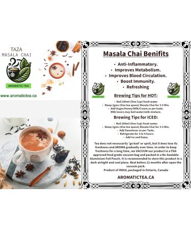 Aromatic Tea Taza Masala Chai (Fresh Spiced Tea) - Buy Online on GoSupps.com