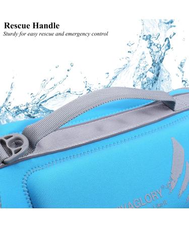 Vivaglory Dog Lifeguard Vest - Skin-Friendly Neoprene Swimming Life Saver for Small Dogs | Quick Lock D-Ring | Blue S (48-56cm Chest) - Buy Online on GoSupps.com