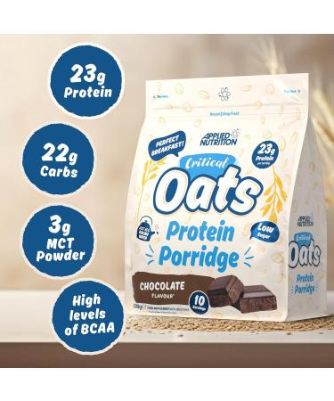 Applied Nutrition Critical Oats Protein Porridge 600gr Chocolate Chocolade 600g - Buy Online on GoSupps.com