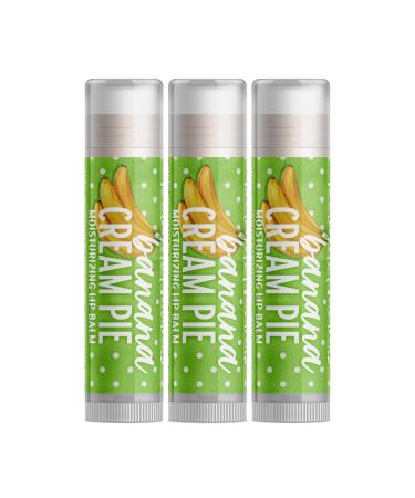 Delight Naturals Banana Cream Pie Lip Balm - Set of Three