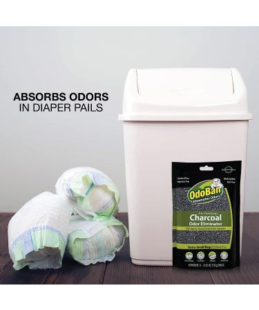 OdoBan Charcoal Air Purifying Natural Odor Eliminator 6-Pack - 10g Bags, Non-Toxic & Fragrance-Free - Buy Online on GoSupps.com