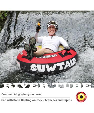 SUWTAIR Heavy Duty River Tube with Premium Nylon Cover - Commercial Grade Inflatable Rafting Tube for Adults - Buy Online on GoSupps.com