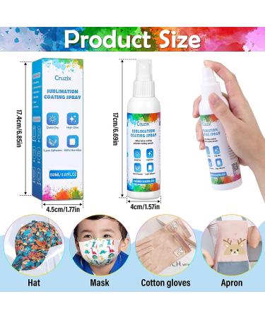 Sublimation Spray for Cotton Shirts - 150 ml | Quick Drying Sublimation Coating | Superior Adhesion for All Fabrics | 1 Step Process for Brighter Colors - Buy Online on GoSupps.com