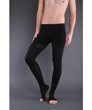 Compression Tights AT - Class 1 Support Tights with Open Toe | Black (3-Pack) - International Shipping Available - Buy Online on GoSupps.com