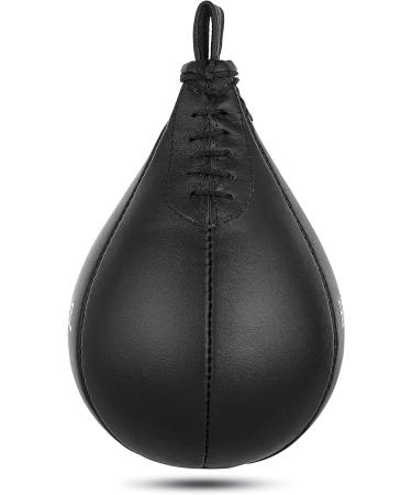 HUNTER Speed Ball Boxing Cow Hide Leather - MMA Muay Thai Training Punching Bag Kit with Hanging Swivel - Buy Online on GoSupps.com