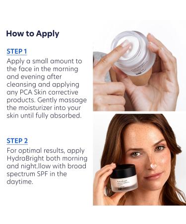 PCA SKIN HydraBright Moisturizer - Facial Skin Care Products Hydrating Brightening Cream with Squalane Niacinamide - 1.69 oz Jar - Buy Online on GoSupps.com