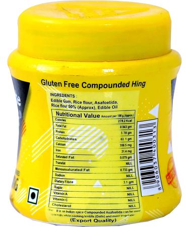 TasteKar Compounded Asafoetida Powder 100g - Vegetarian Natural Hing Indian Spice - Buy Online on GoSupps.com