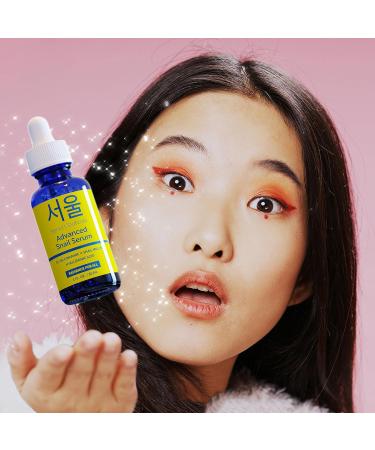 SeoulCeuticals 5% Niacinamide & Snail Mucin Essence Serum - Anti-Aging Cruelty Free Korean Skin Care | Hydrating K Beauty 1oz - Buy Online on GoSupps.com