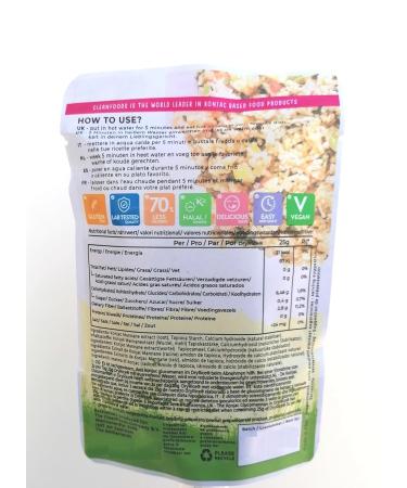 Buy Cleanfoods Pipe Ice Dry Rice - 75g Pack | Konjac Glucomannan | Vegan Gluten-Free Only 21 Calories | Quick Cook in 5 Minutes - Buy Online on GoSupps.com
