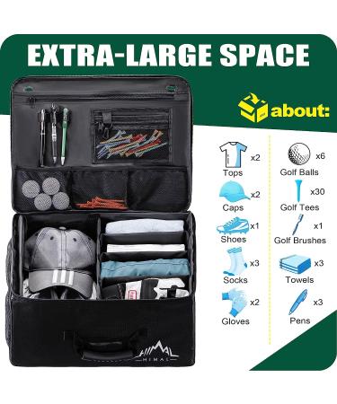 HIMAL Golf Trunk Organizer - Waterproof Car Golf Locker for Golf Accessories in Black - Buy Online on GoSupps.com