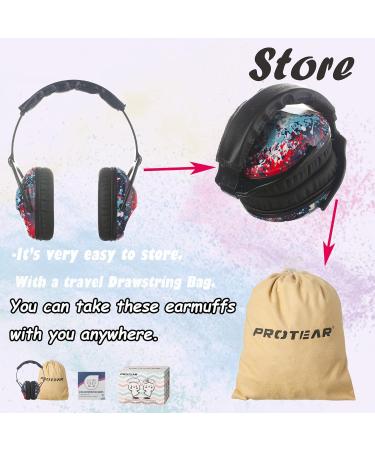 PROTEAR SNR 28 dB Kids Ear Defenders - Red Pigment Noise Cancelling Ear Muffs - Buy Online on GoSupps.com