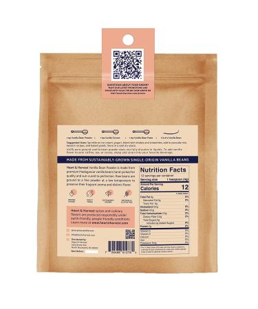 Madagascar Pure Vanilla Bean Powder - Ideal for Baking, Coffee, Protein Shakes - Keto & Paleo Friendly, Sugar-Free - Ground Vanilla Bean Powder, No Additives - 2oz Pack - Buy Online on GoSupps.com