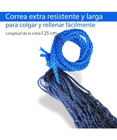 4x Heunetz Horses Feeding Nets - Extra Tightly Mesh for Improved Digestion | Includes 4 Free Carabiners | 4.5 kg Capacity | Dark Blue - Buy Online on GoSupps.com