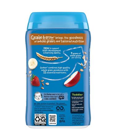 Gerber Hearty Bits MultiGrain Cereal 12+ Months - Banana Apple Strawberry 8 oz - Buy Online on GoSupps.com