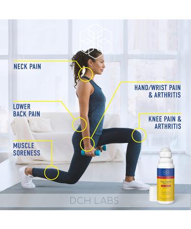 DCH Labs Maximum Strength Pain Relief Roll-on 4% Lidocaine - Numbs Nerve Pain Away - 2.5oz (2 Pack) - Buy Online on GoSupps.com