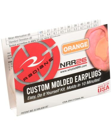 Radians Custom Molded Earplugs Orange
