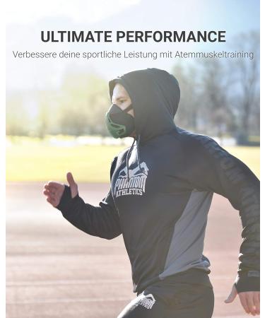 Phantom Athletics Training Mask - Boost Endurance & Performance in Sports | Green S - International Shipping Available - Buy Online on GoSupps.com