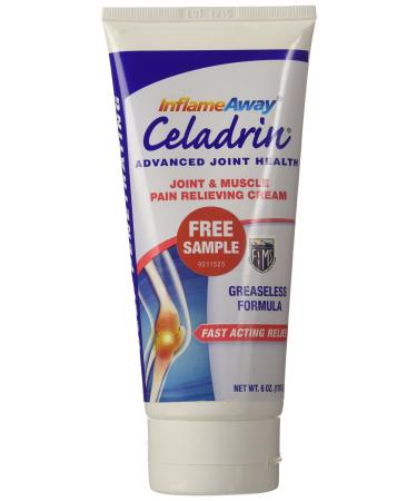 Celadrin Advanced Joint Health Cream 2 Tubes Included 6 Ounces Each Total 12 oz Included InflameAway Joint & Muscle Pain Relieving